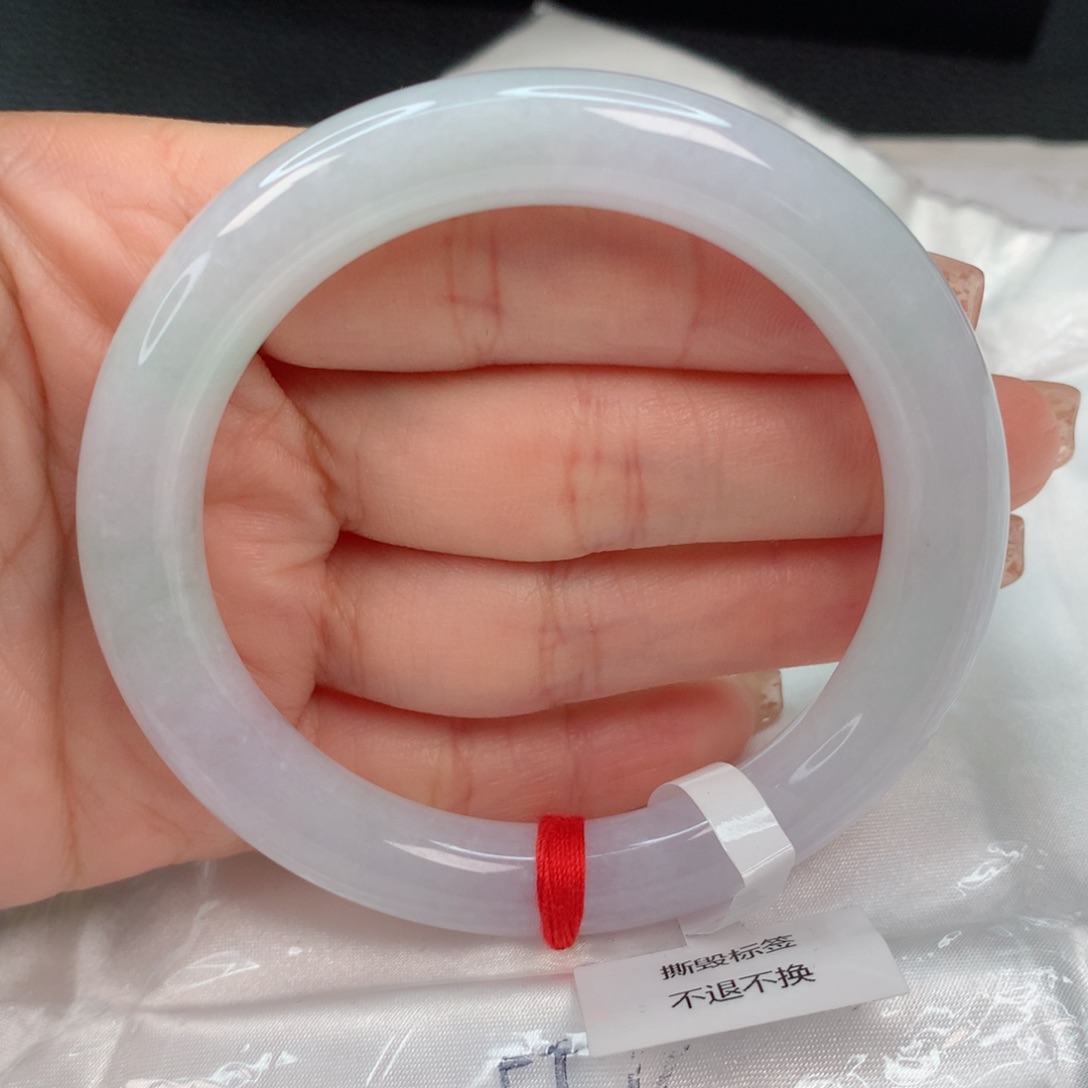 翡翠手镯未镶嵌55-56 春彩