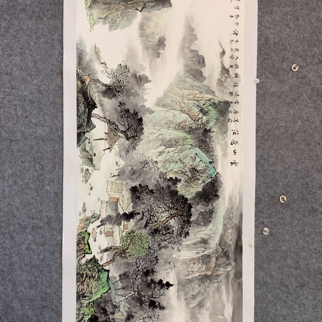 放***6国画山水作品写意