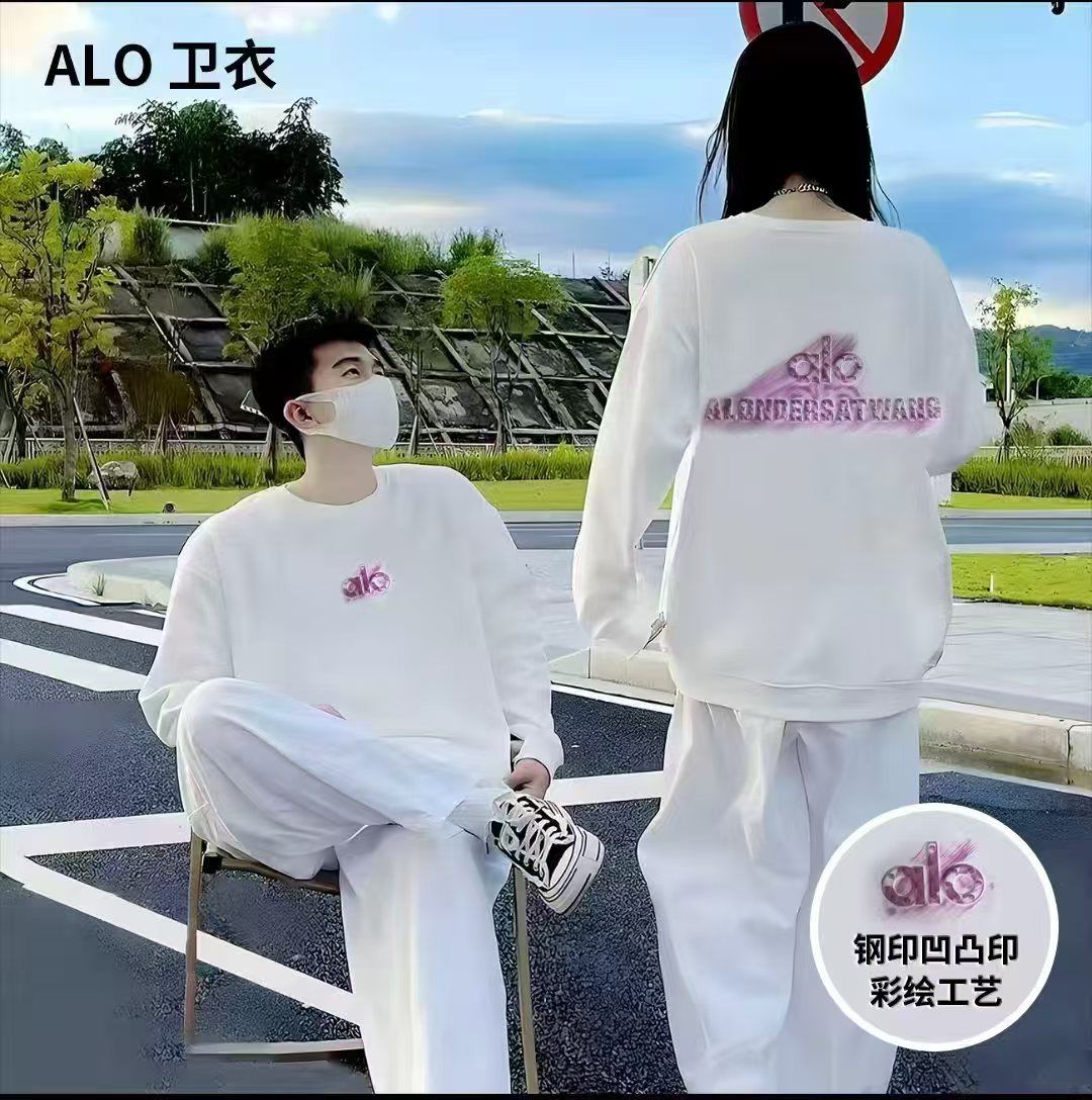 【大牌专柜】凹凸印+喷绘工艺2025秋冬棉时尚圆领百搭男女卫衣
