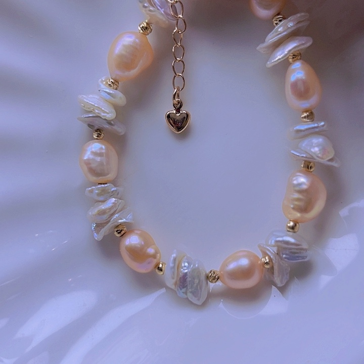 淡水珍珠手绳合金