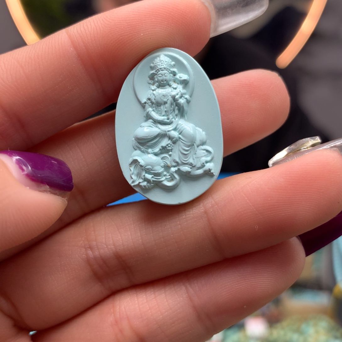 绿松石挂件未镶嵌