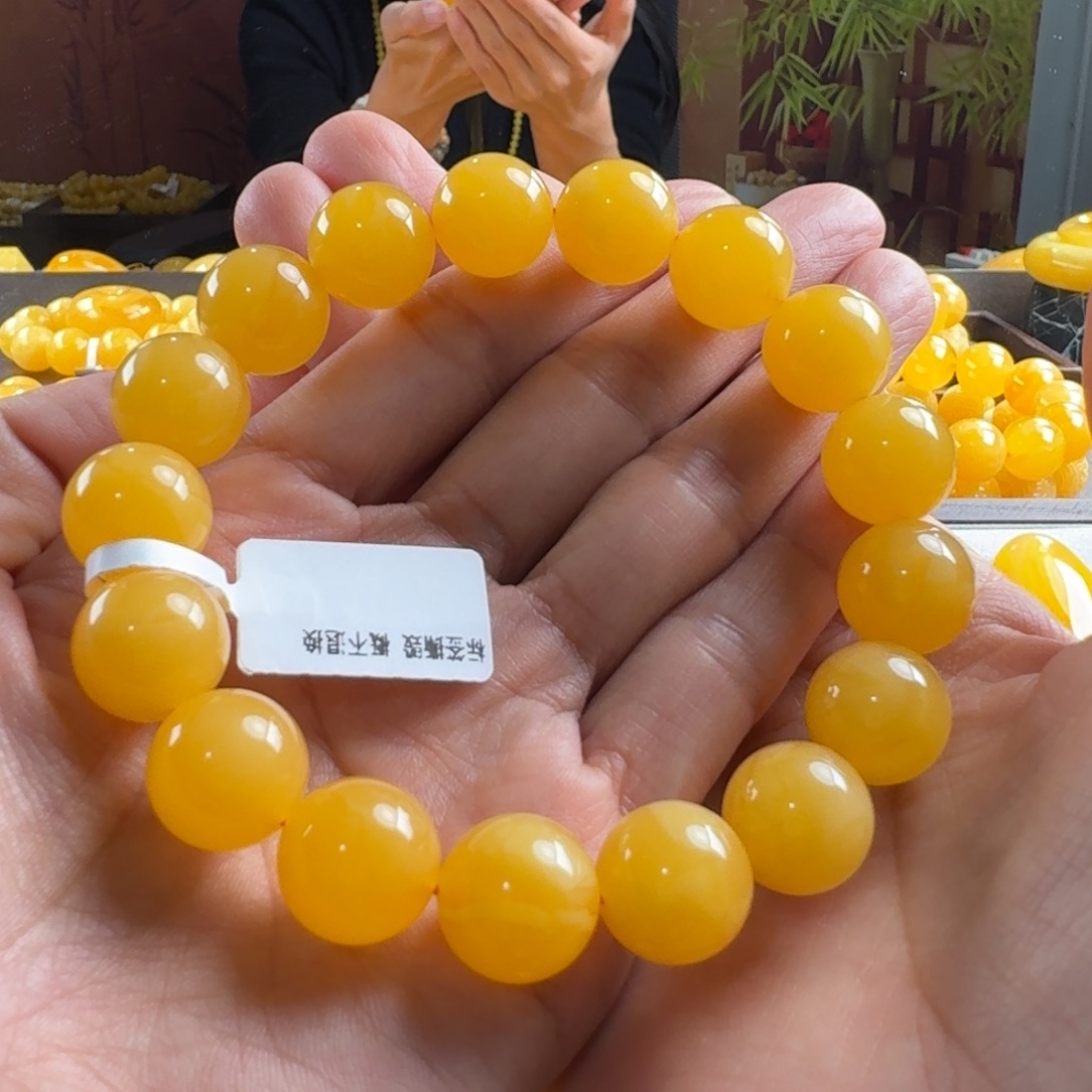 蜜蜡毛衣链未镶嵌