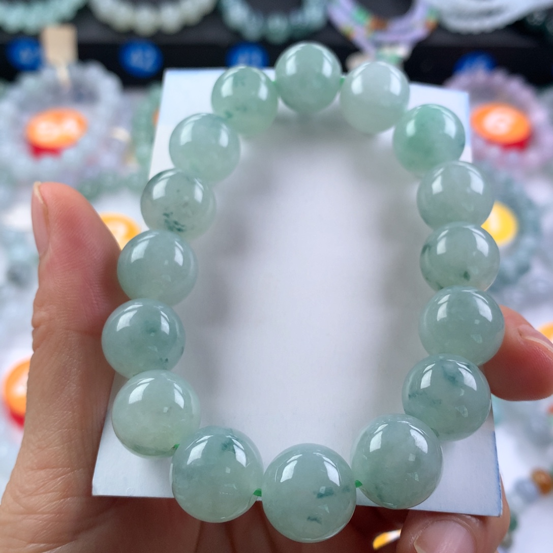 翡翠未镶嵌手链卡13