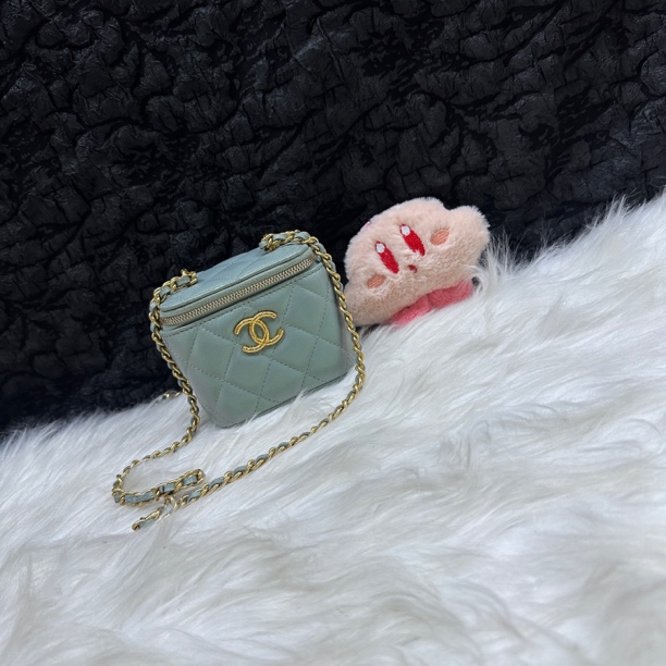 95新 Chanel/香奈儿 香奈儿人鱼姬小方盒小废包斜挎包