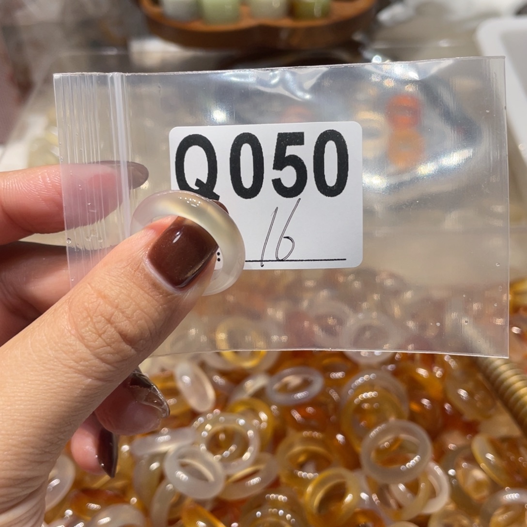 玛瑙/玉髓未镶嵌戒指050