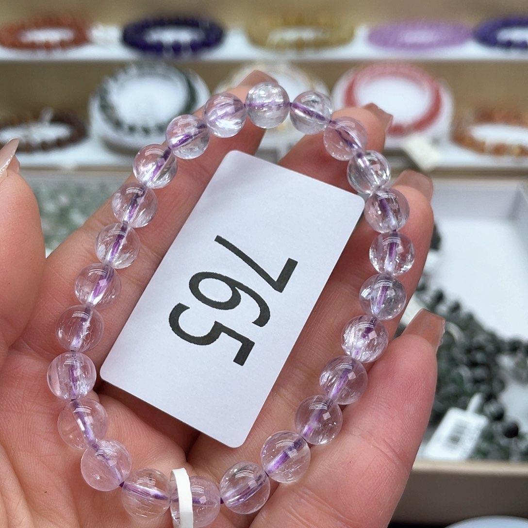 锂辉石天然手链未镶嵌