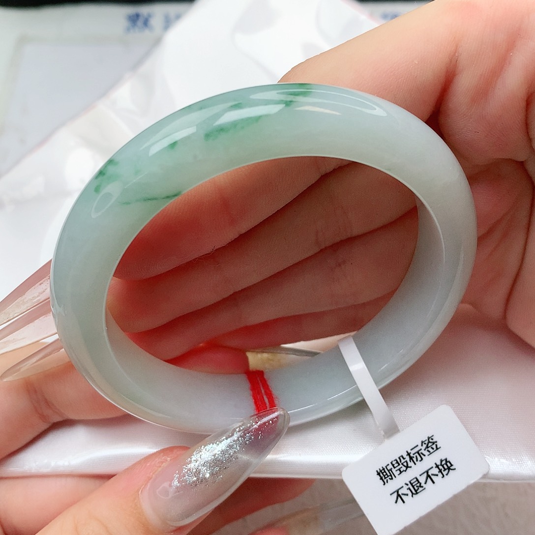 未镶嵌手镯翡翠正圈58