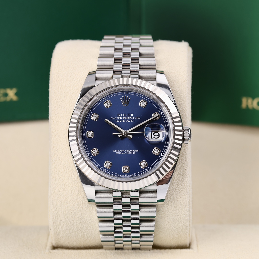 95新 Rolex/劳力士 126334 五珠链狗牙圈钻刻 41mm 2023年3月保卡