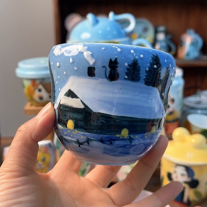 陶景德镇釉下手绘陶瓷