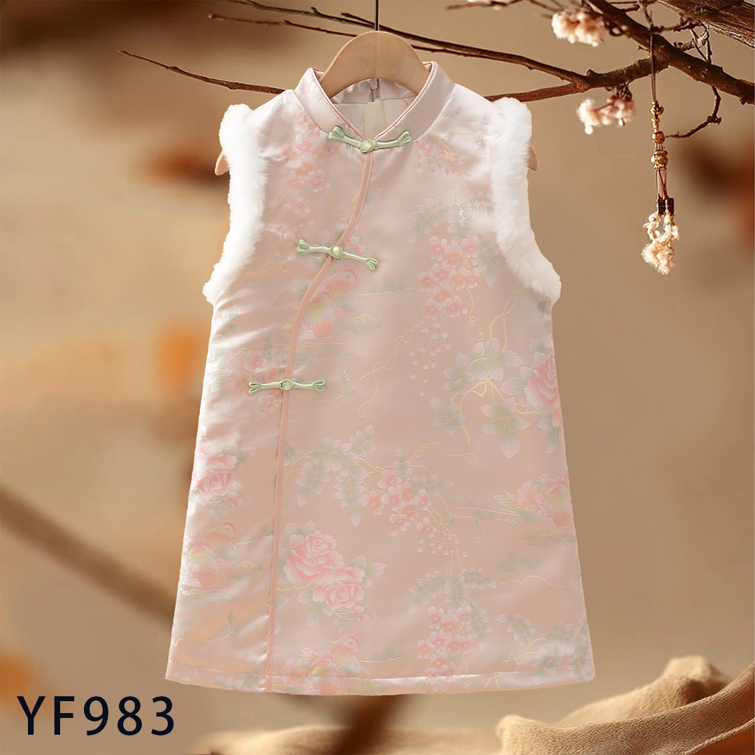 YF983国风儿童连衣裙