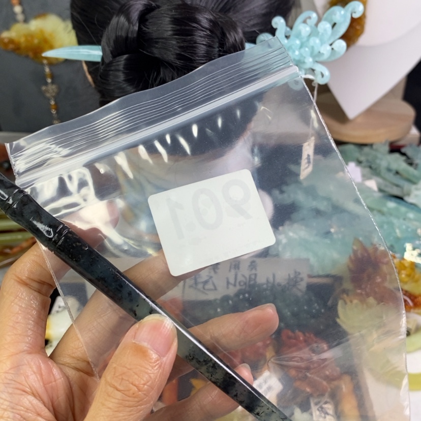【闪购商品】岫玉发饰未镶嵌佑**贝