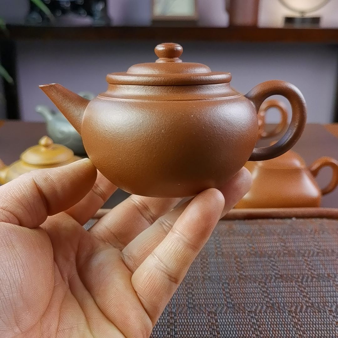 紫砂茶壶底槽清上腰线200CC