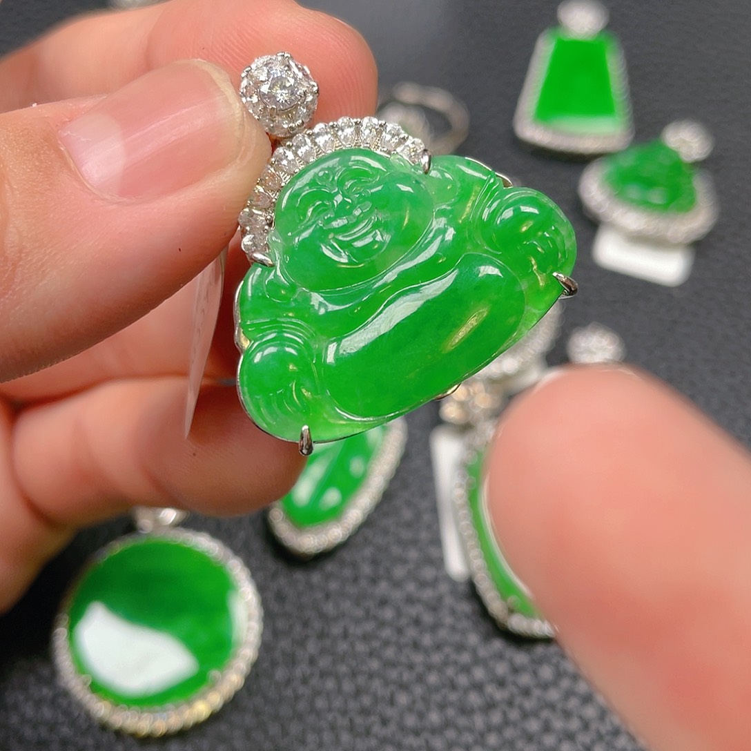 【闪购商品】翡翠吊坠(不含链)银S925镶嵌