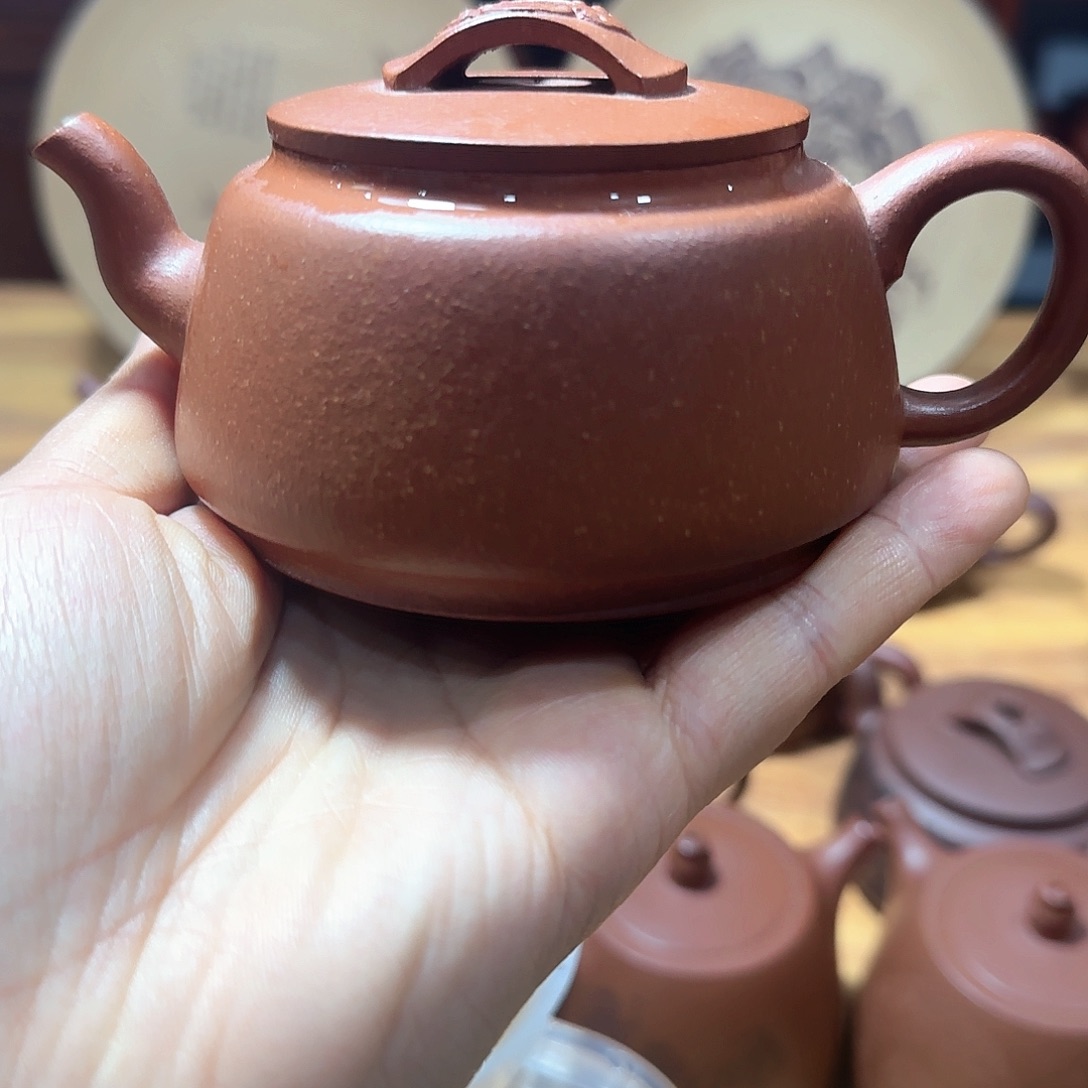 ****紫砂壶红降坡汉瓦微瑕
