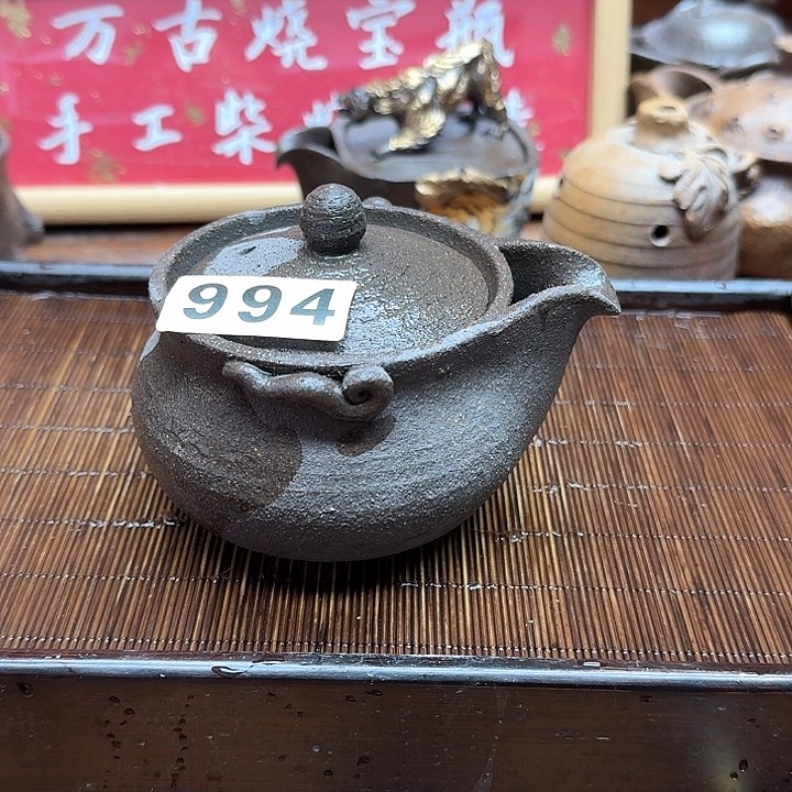 纯手工制作粗陶茶具