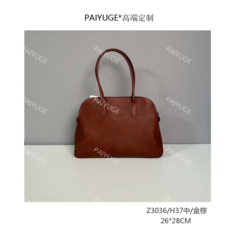 Z3036/H37中古/金棕 paiyuge高端订制百搭女士手提单肩斜挎包1963