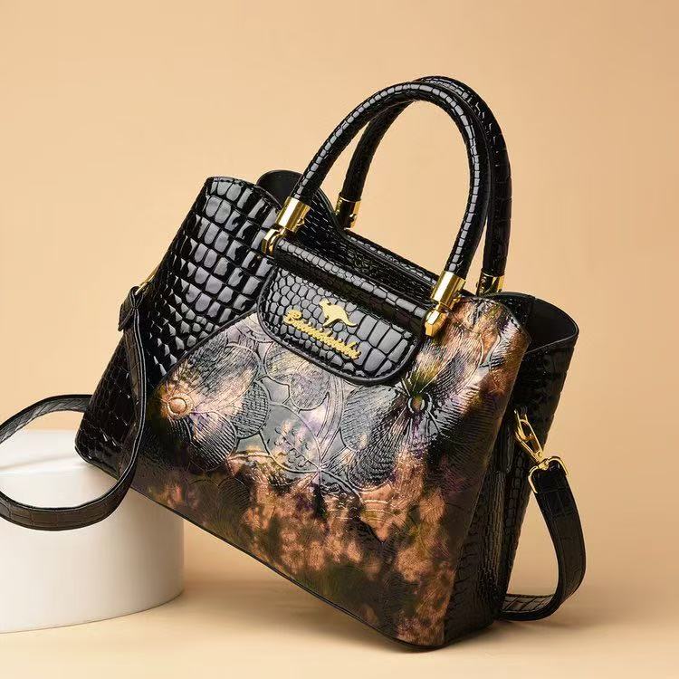 复古手提托特包可斜挎2025