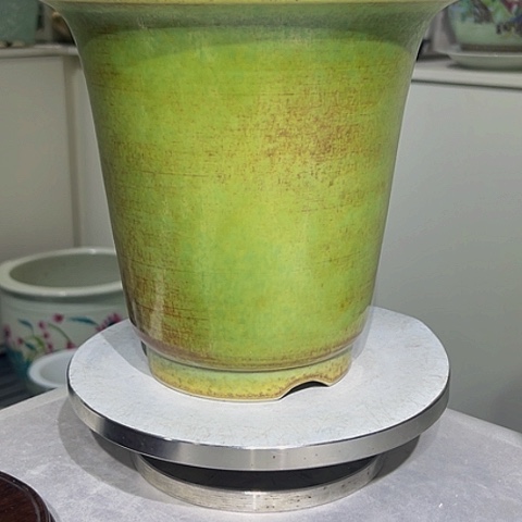 摆件步****绿釉雅光陶瓷