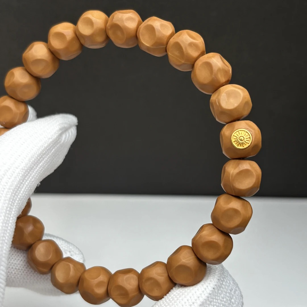 【单标小奶酪】镶标款高油密小尺寸猴头手串9mm二等微瑕款