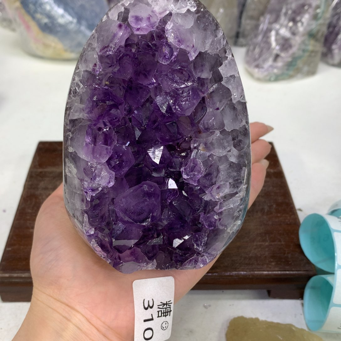紫晶摆件未镶嵌水晶