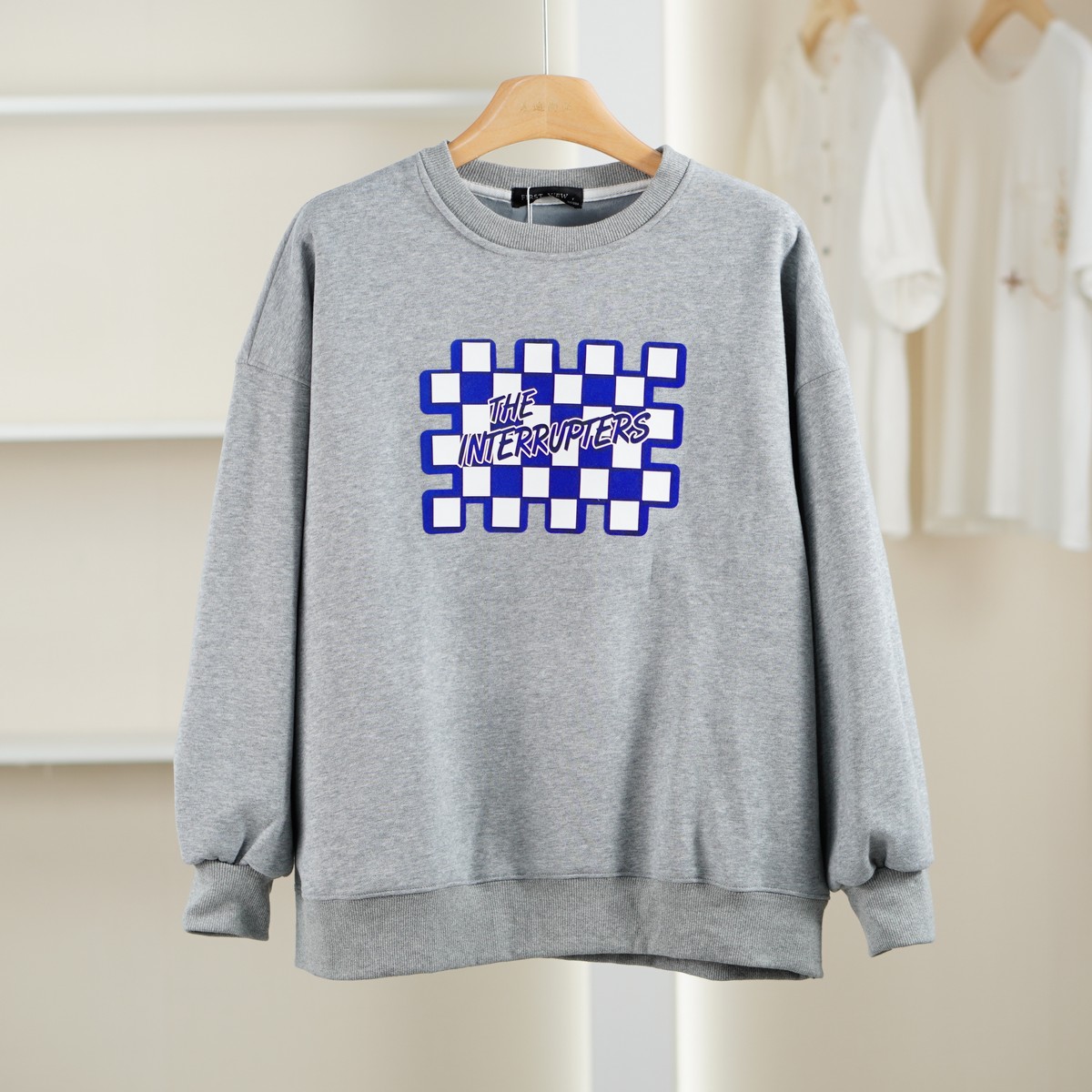 麦迪尚品【唯】51203429 宽松百搭加绒卫衣秋冬女装专柜撤柜