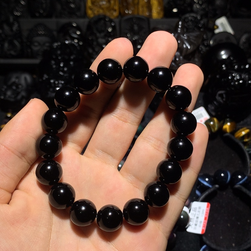 【闪购商品】未镶嵌黑曜岩珠宝奇石无**见