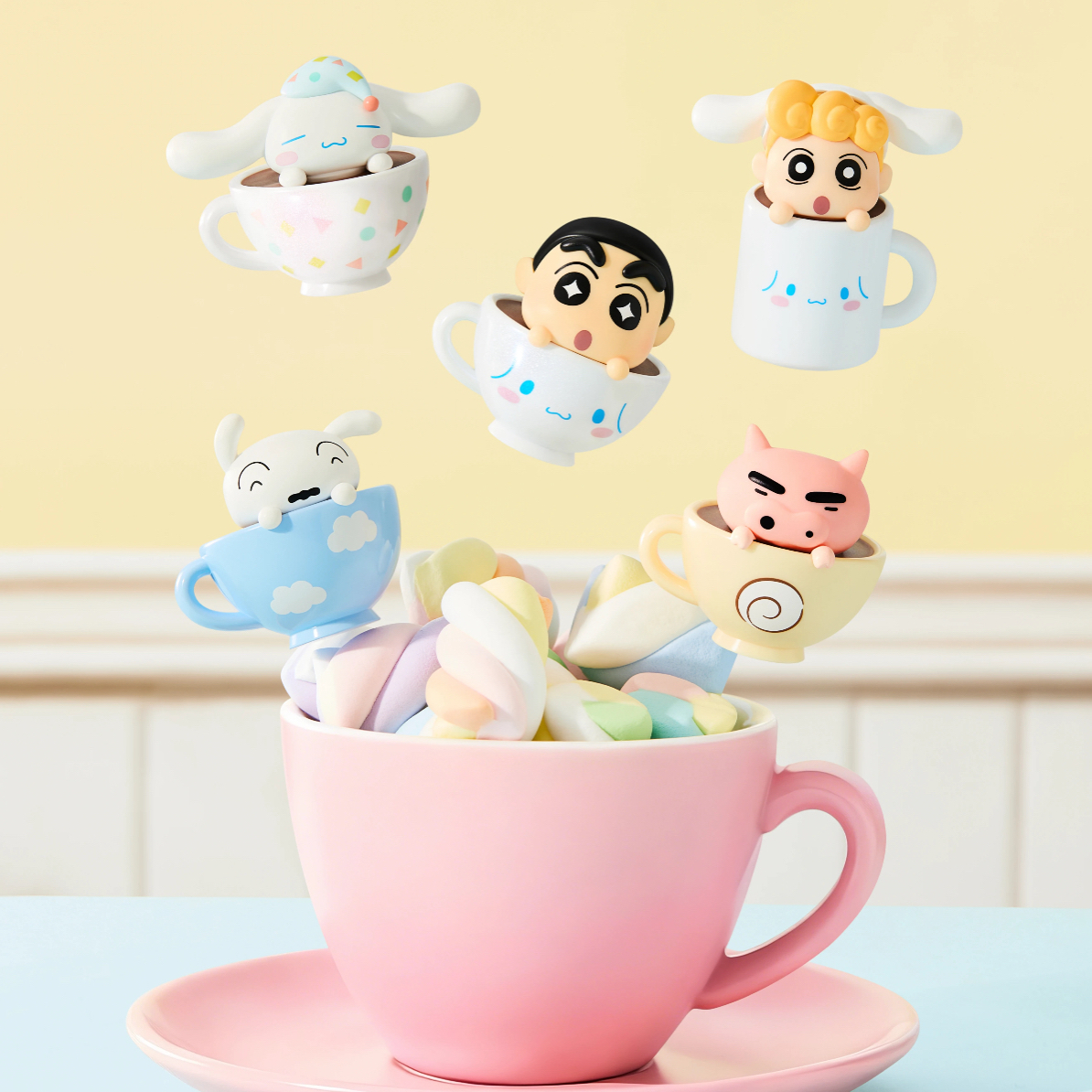 【蜡笔小新x玉桂联名咖啡杯】TOPTOY正品盲盒周边