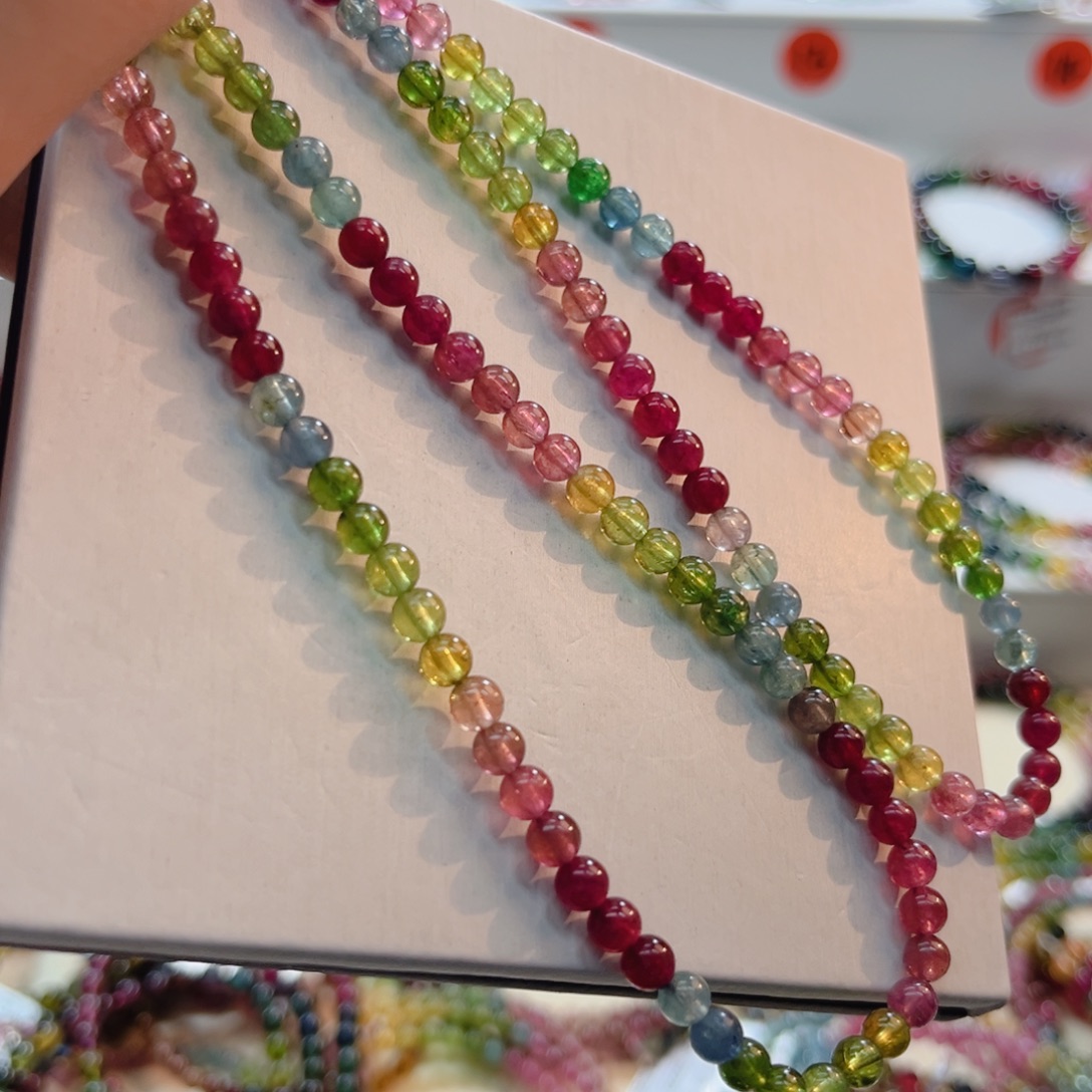 碧玺未镶嵌手链碧玺