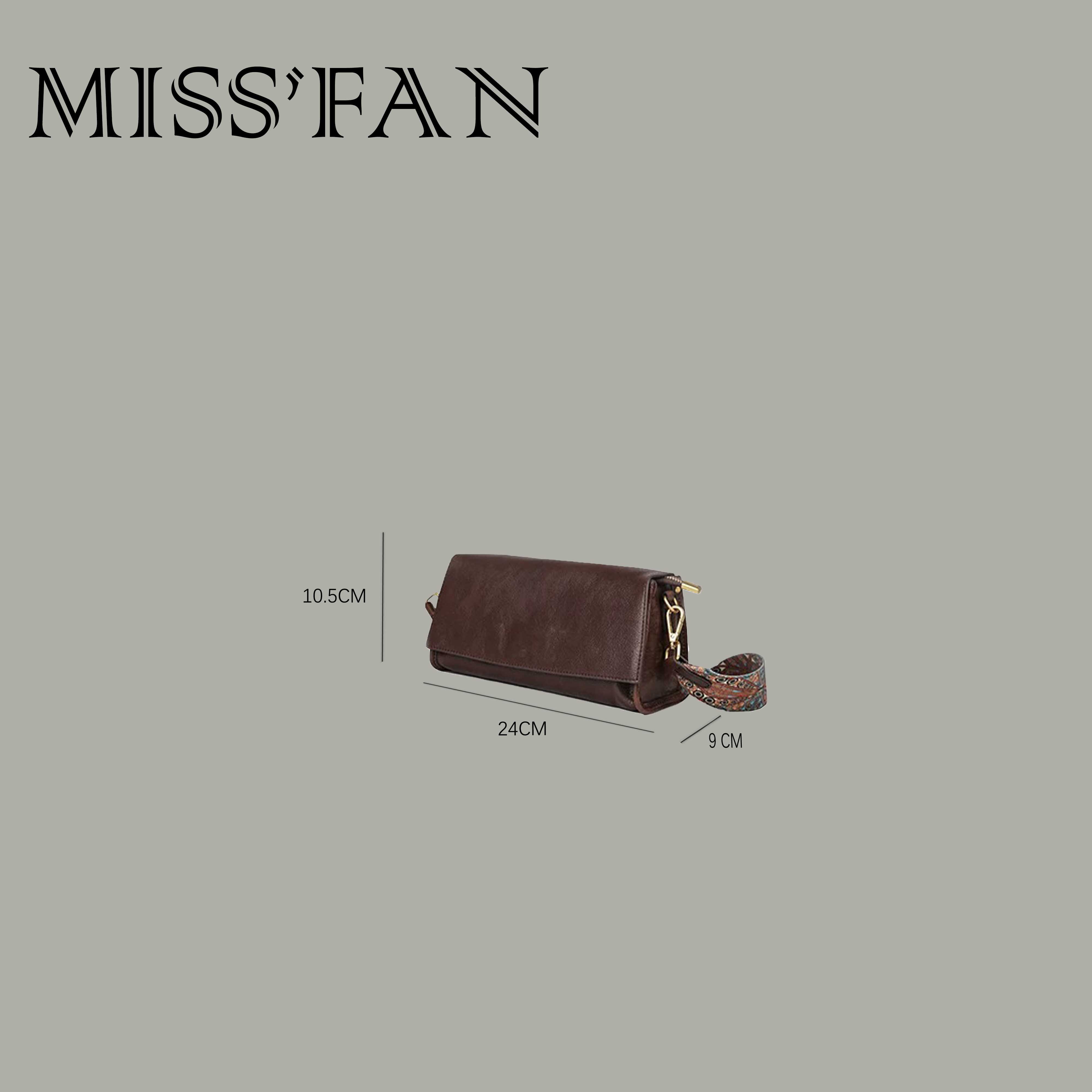 「法棍小方包」 植鞣头层牛皮 腋下简约手提斜挎包