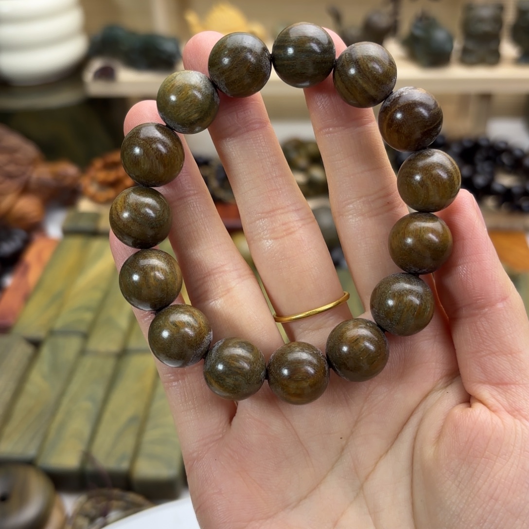 木绿檀1.5圆珠单圈