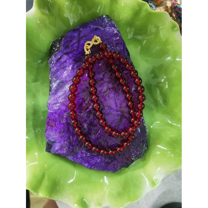 【聪聪珠宝】20810-琥珀血珀妈妈链-10mm