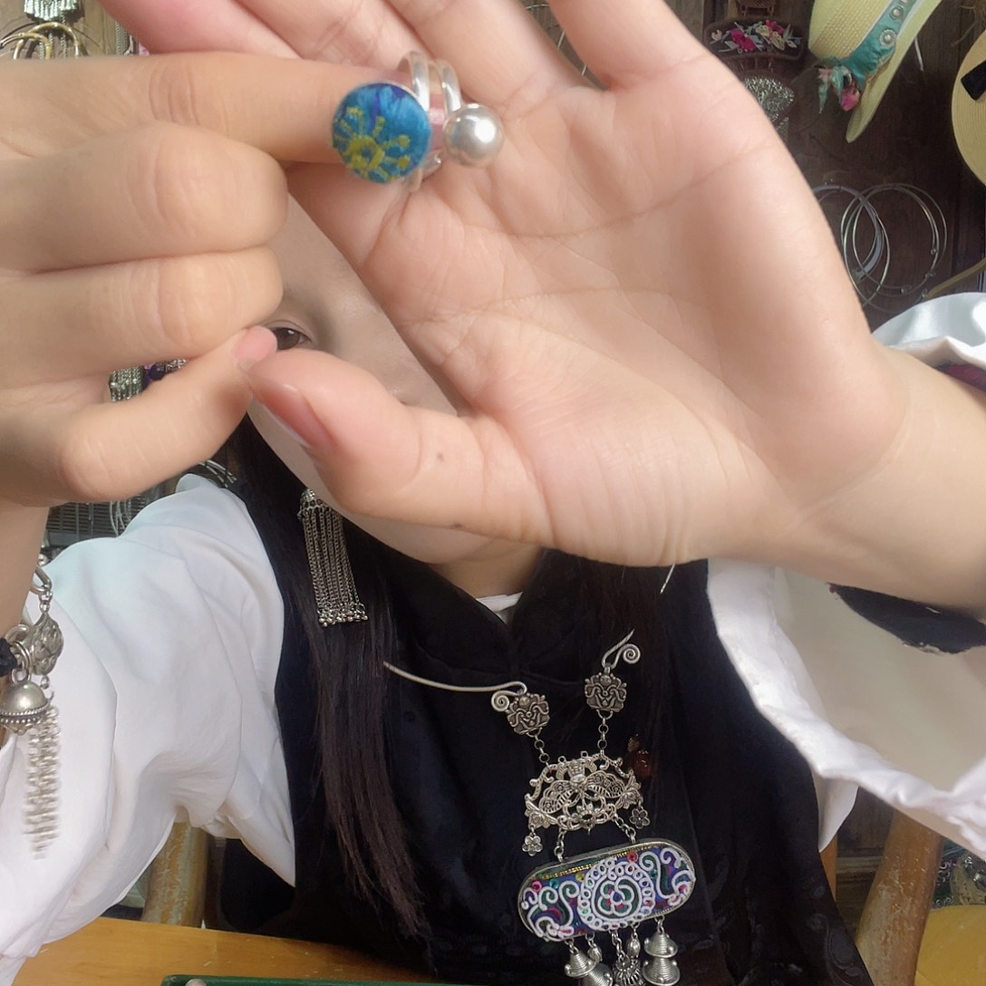 花岗石铁合金戒指