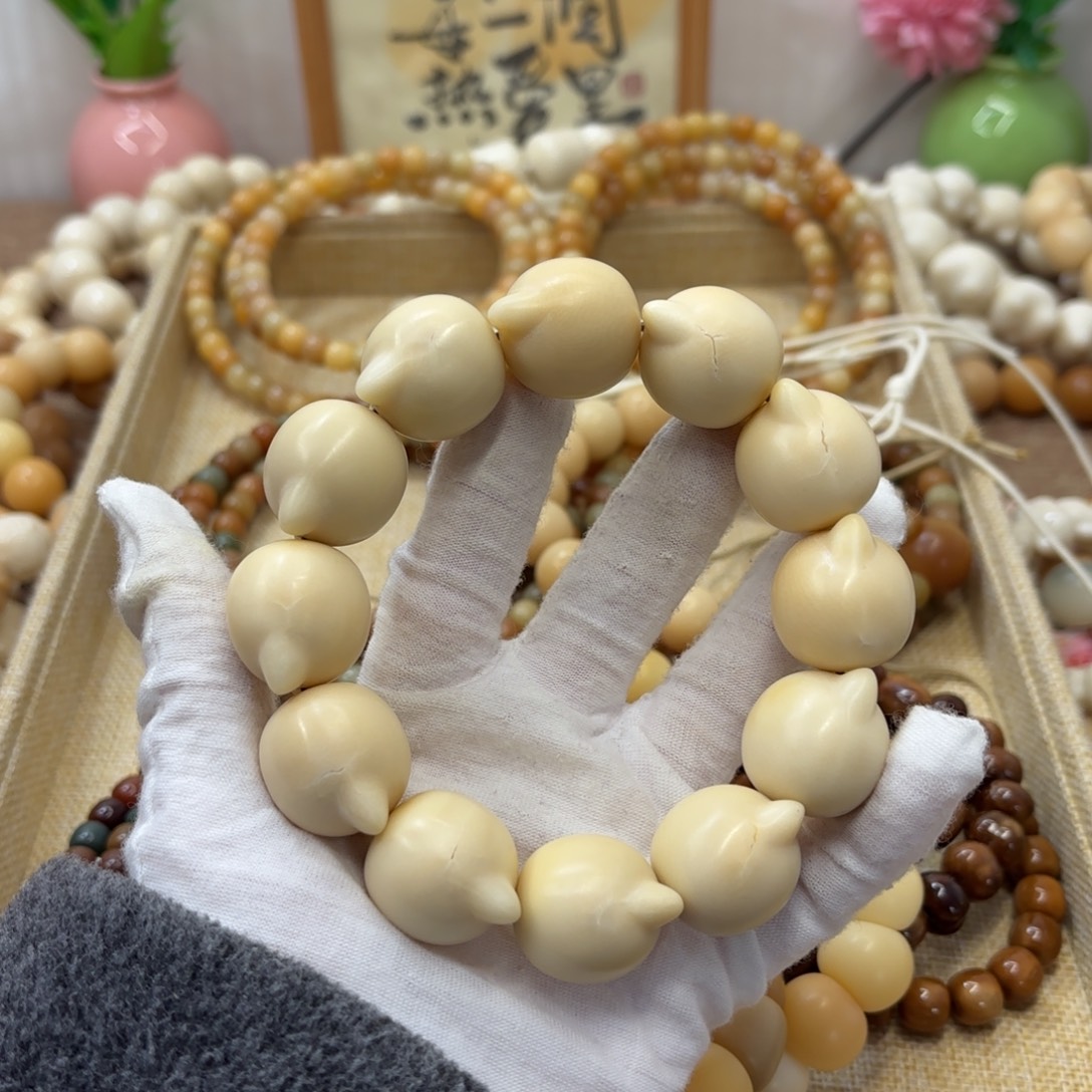 吊坠菩提根/象牙果牙果瑕疵干磨273
