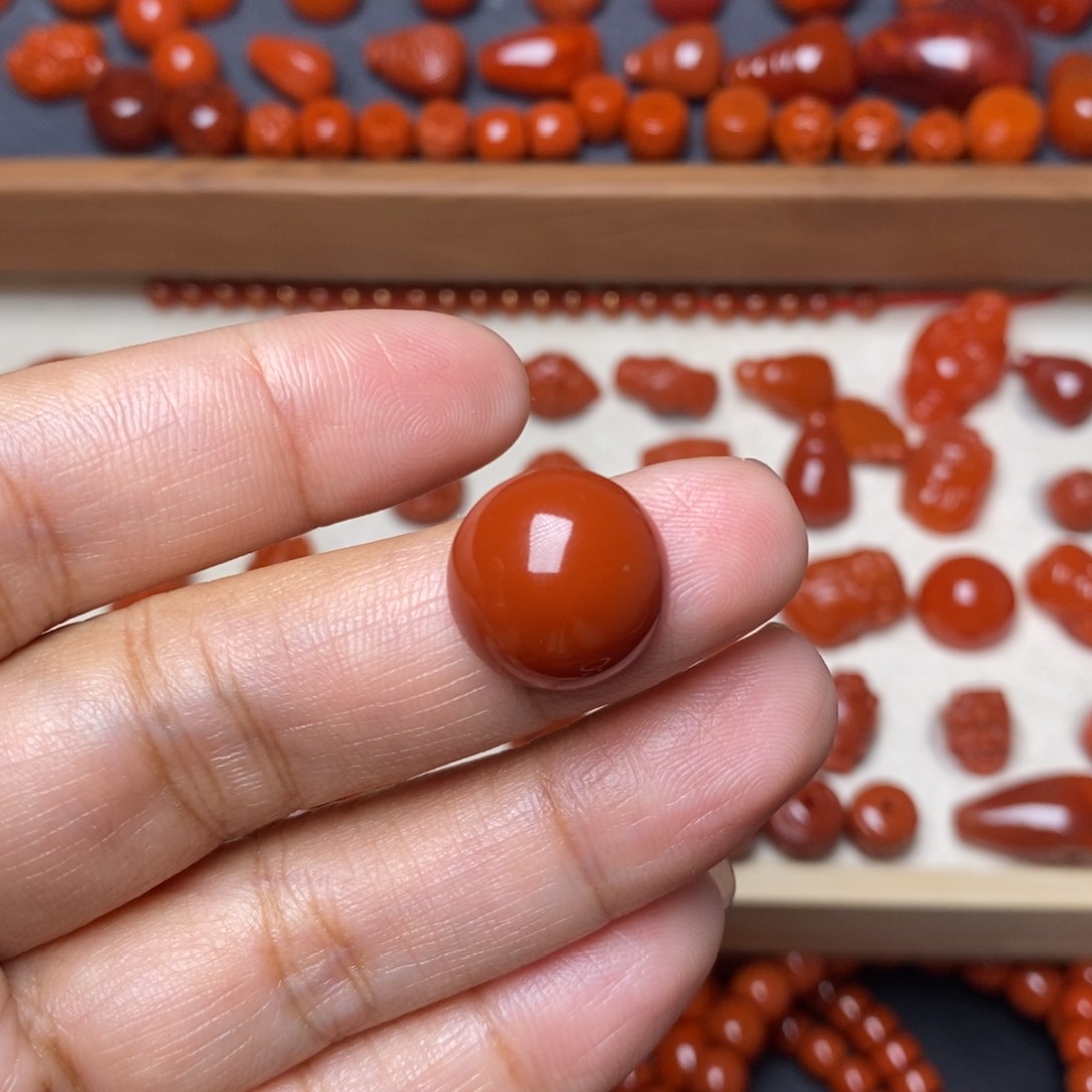 南红玛瑙配饰未镶嵌飘*配饰