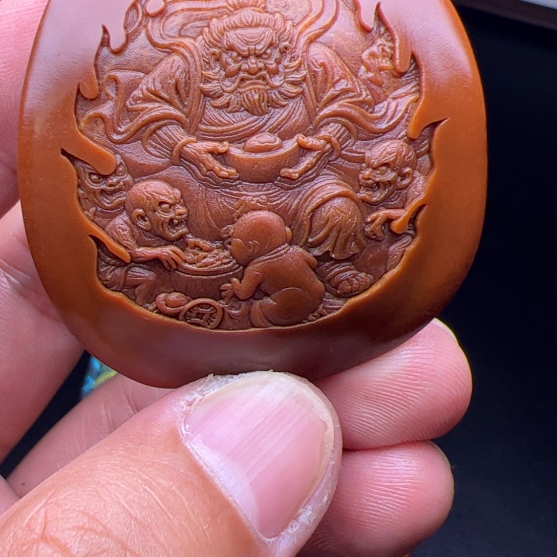 猴头核桃吊坠啦啦啦