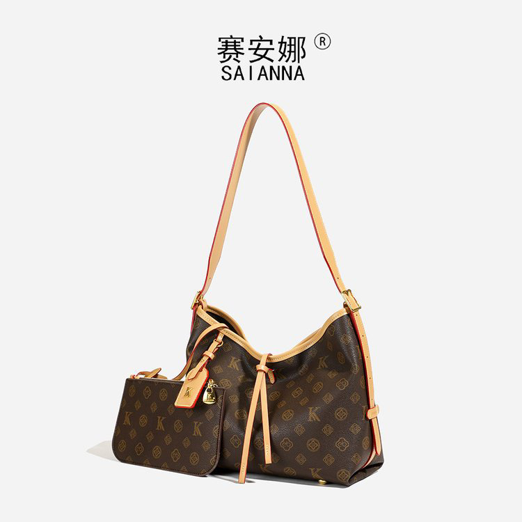 赛安娜托特包时尚百搭女士小众单肩轻奢休闲春夏秋冬季新款印花