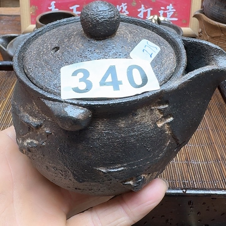 纯手工制作粗陶茶具