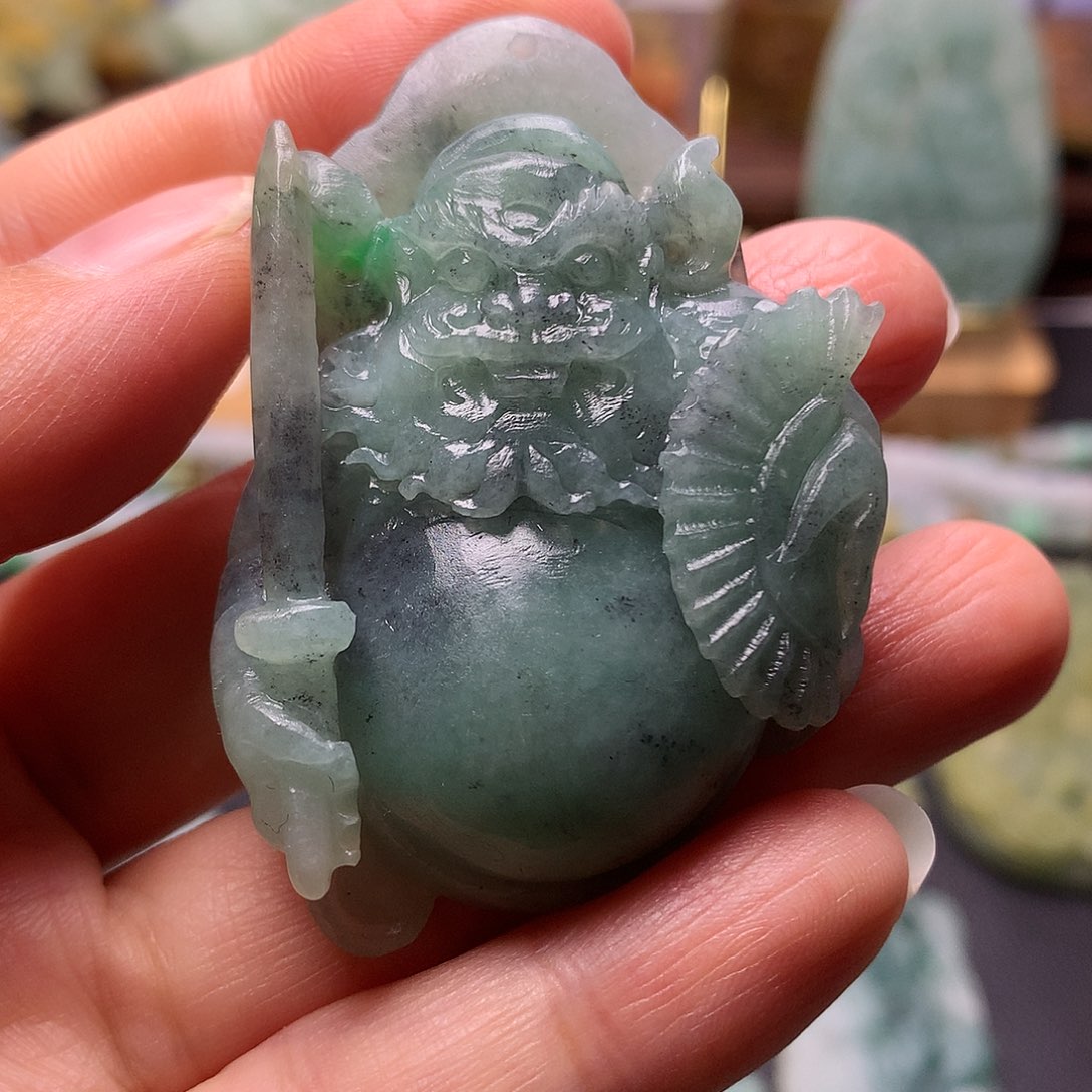 定制翡翠未镶嵌钟馗