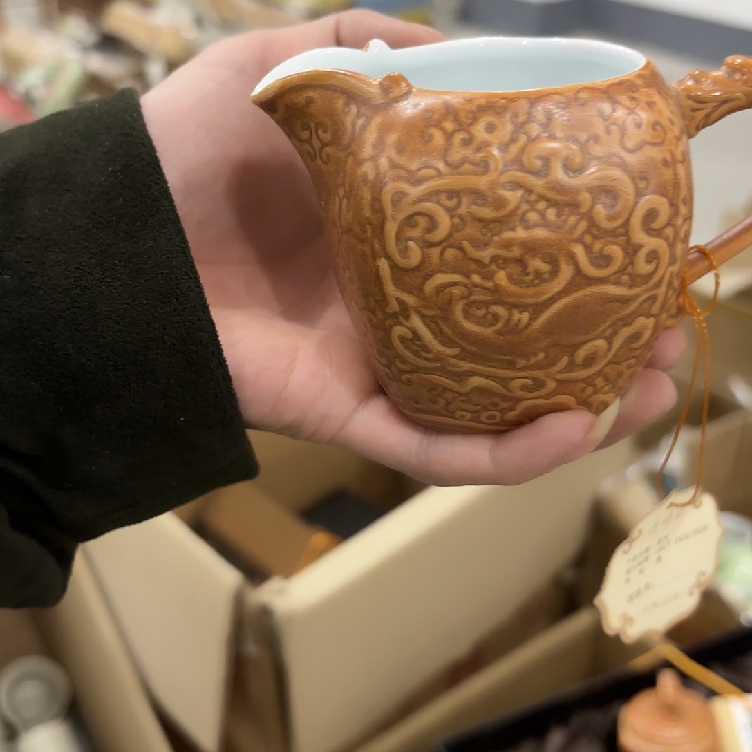 龙泉云间青瓷小米茶器