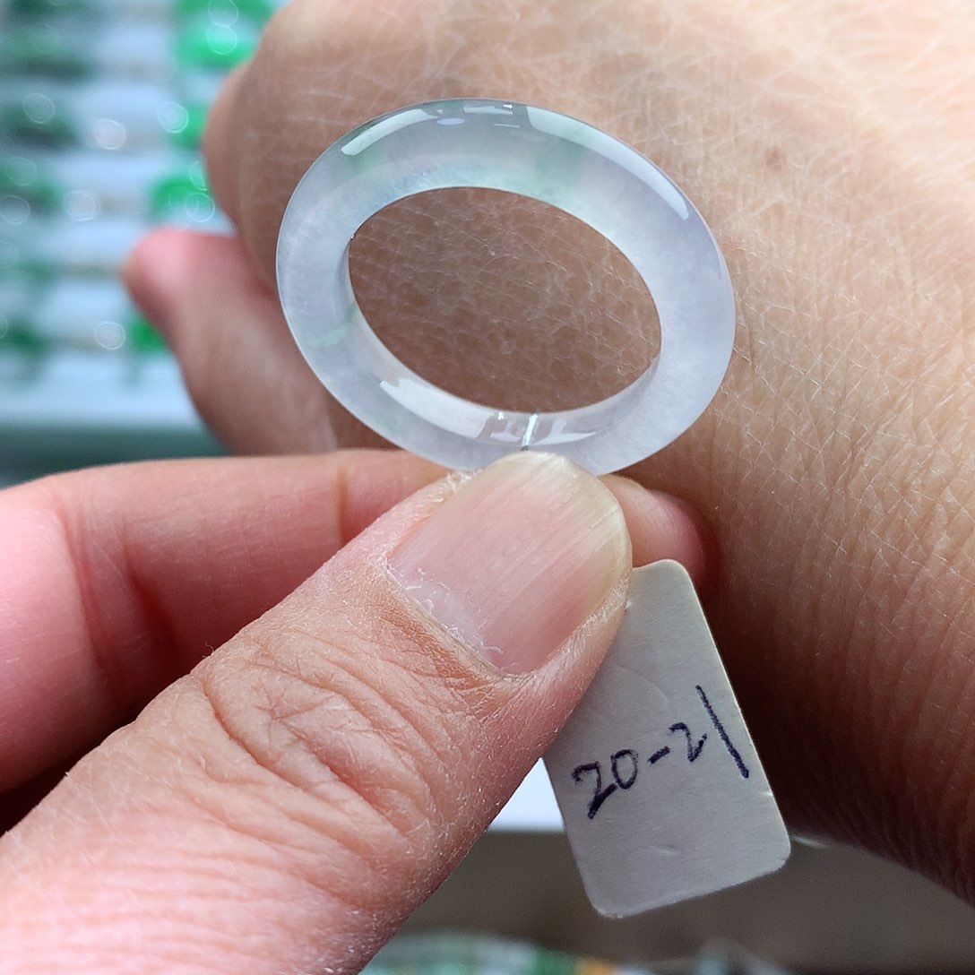 未镶嵌戒指翡翠20-21号