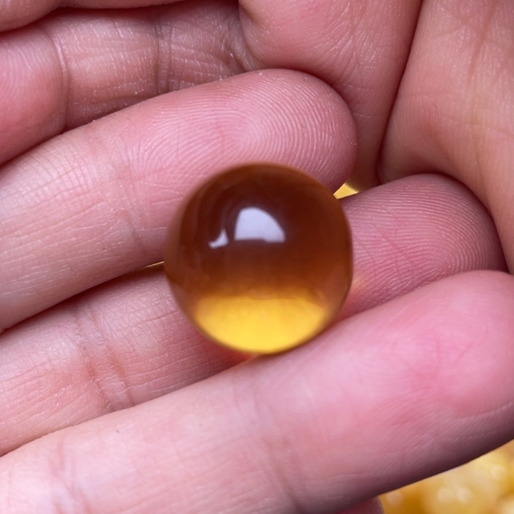 裸石蜜蜡未镶嵌琥珀20圆珠