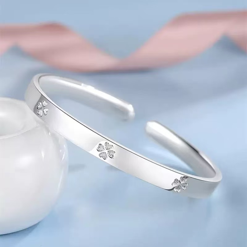货号A0963/A0926四叶草开口精品手镯