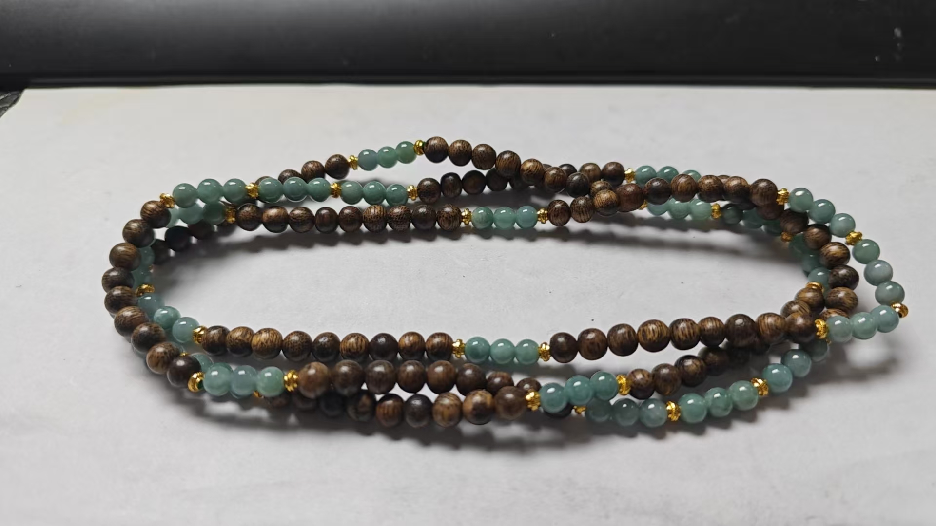 翡翠原创多圈手串5.6mm左右多样性发其一C-142