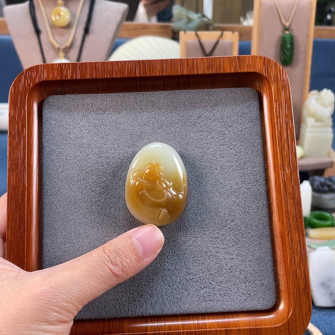 和田玉吊坠(不含链)未镶嵌