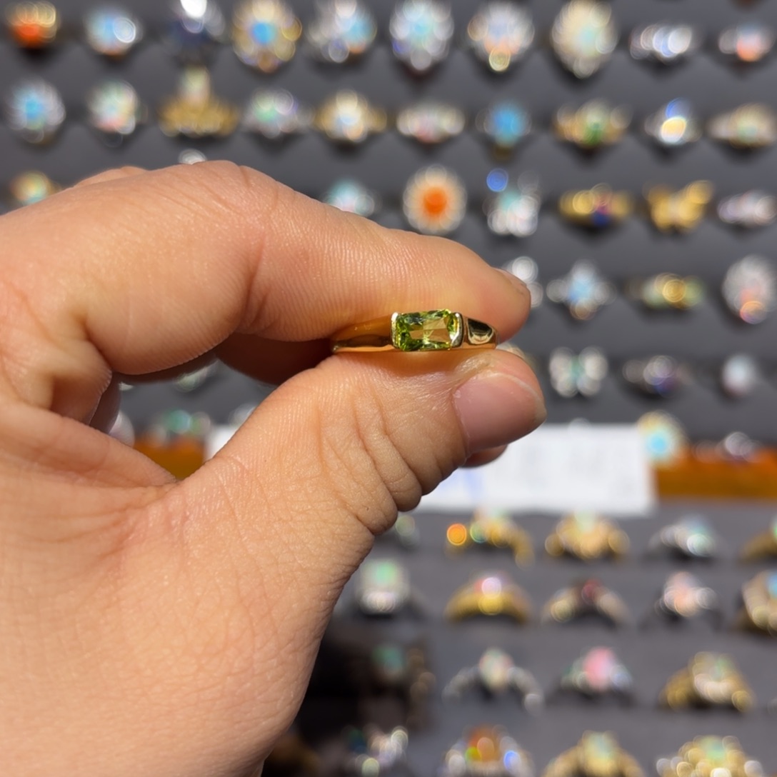 欧泊戒指银S925镶嵌戒指