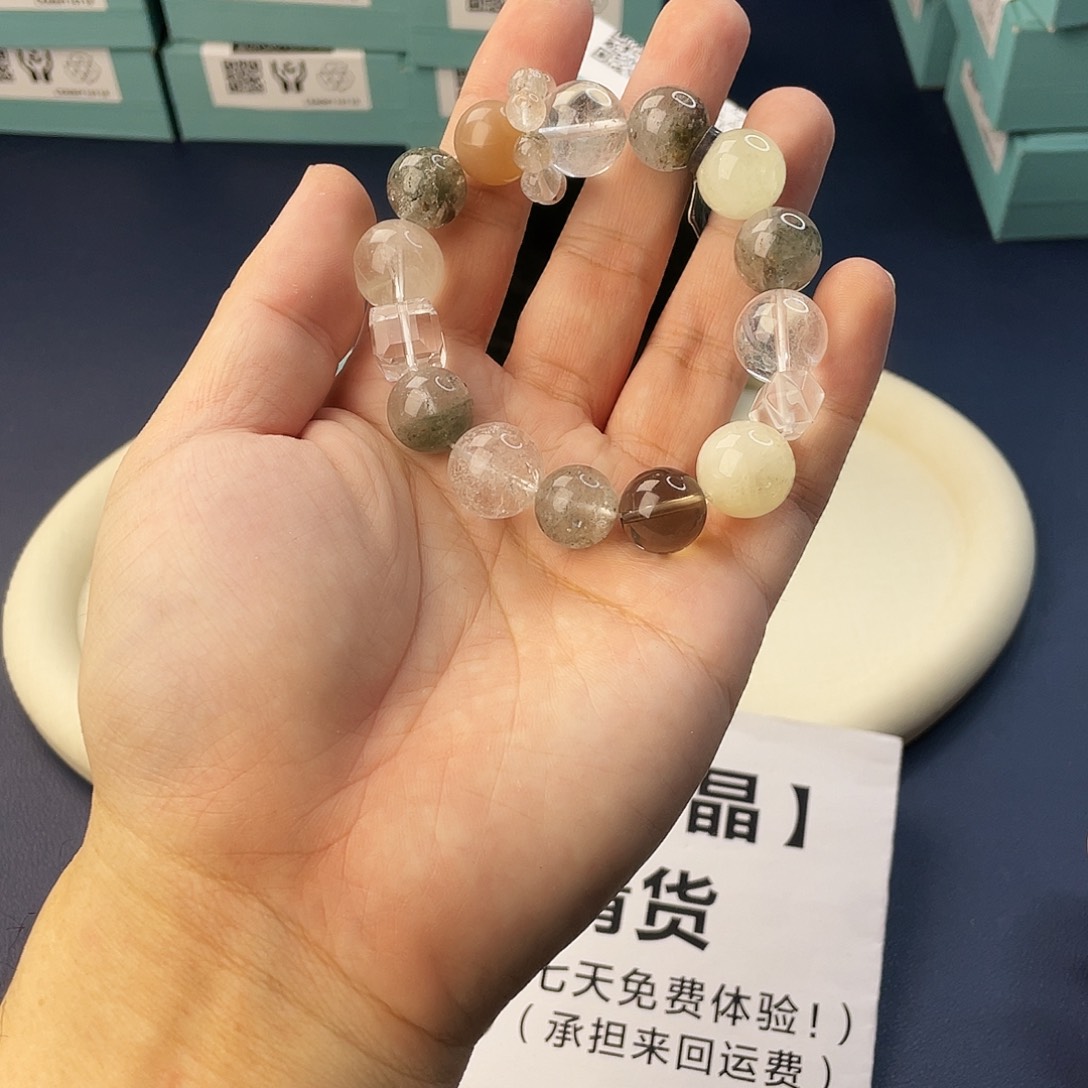 手链水晶银S925镶嵌