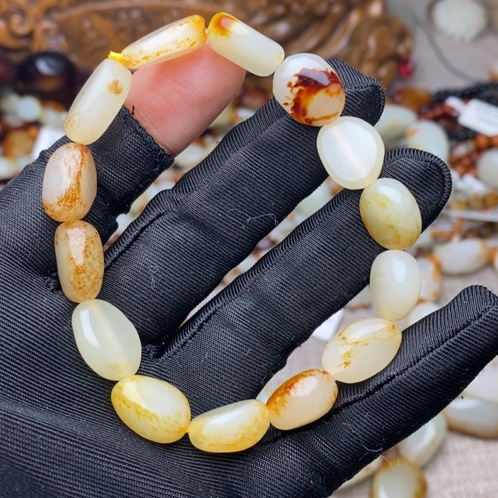 和田玉未镶嵌手链