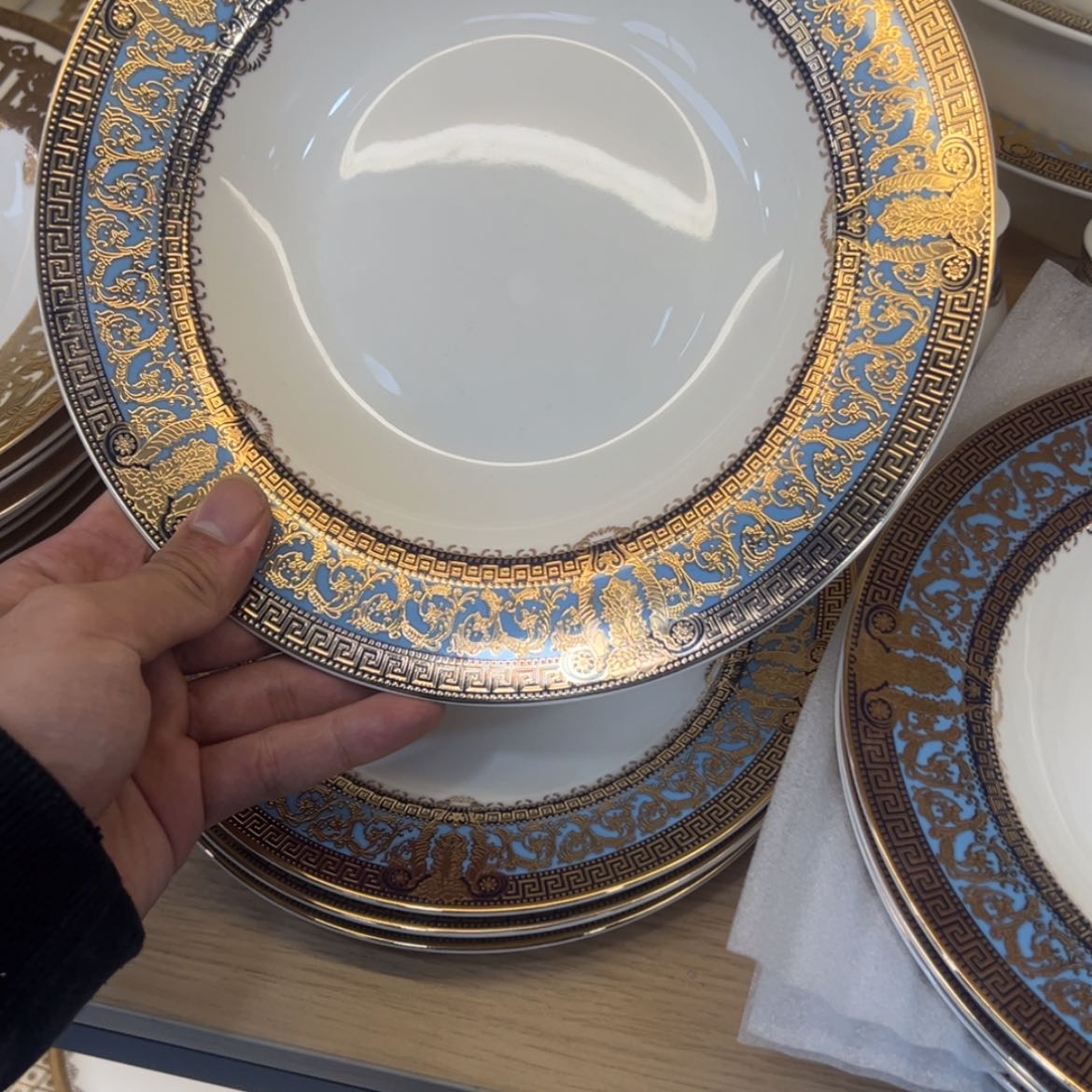 【闪购商品】瓷片9寸草帽盘两个一单福利价