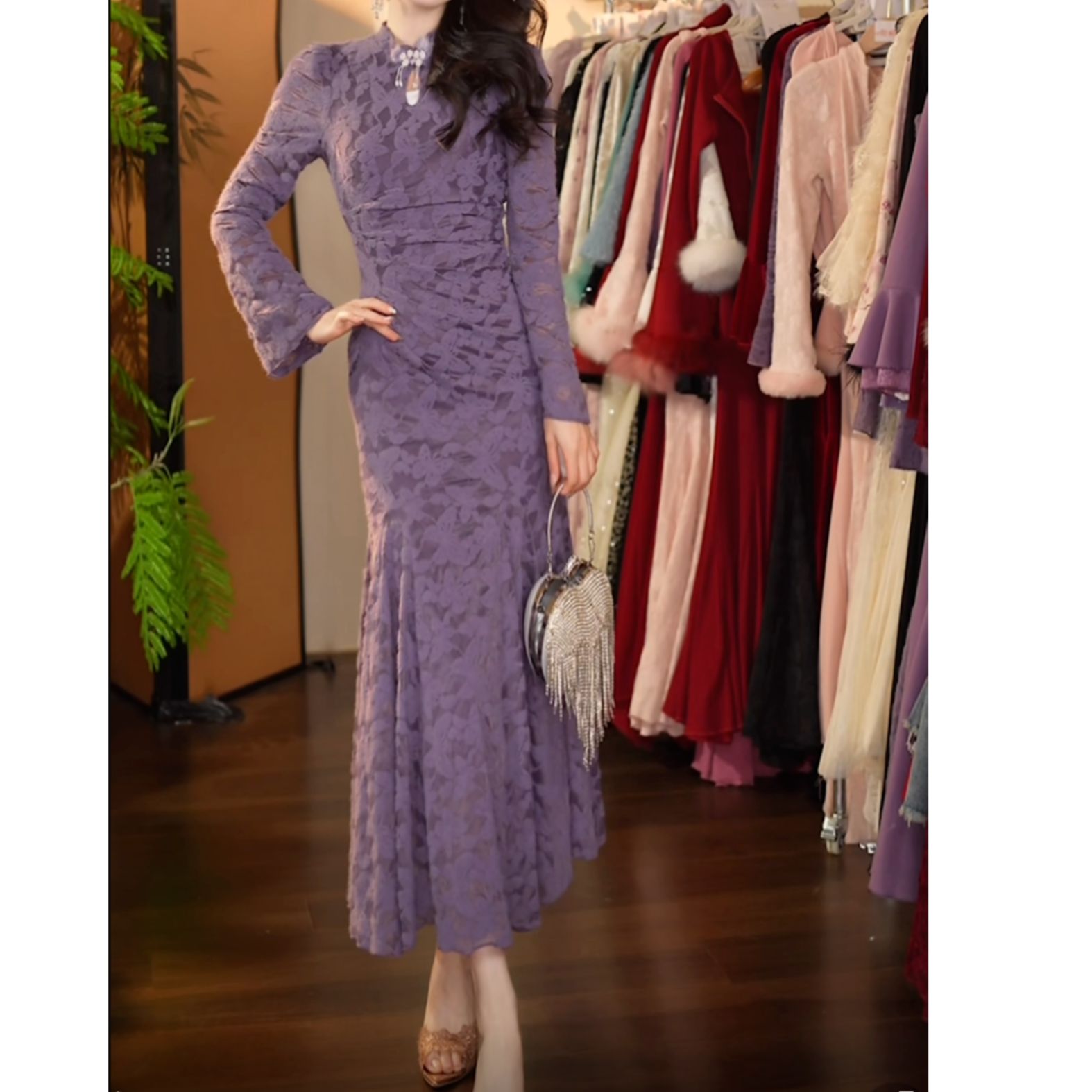 【七姐原创】-861紫菱之梦Q7326连衣裙