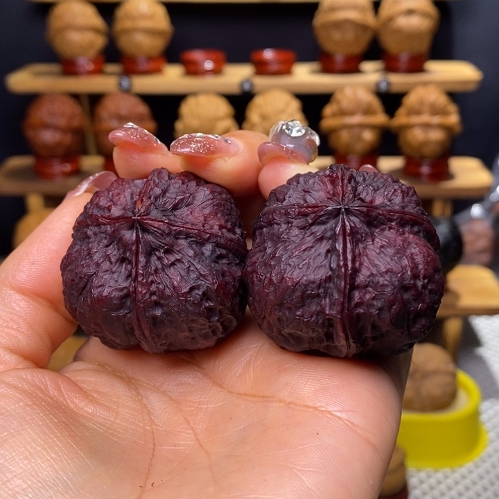 文玩核桃把件?****?地闷四棱93